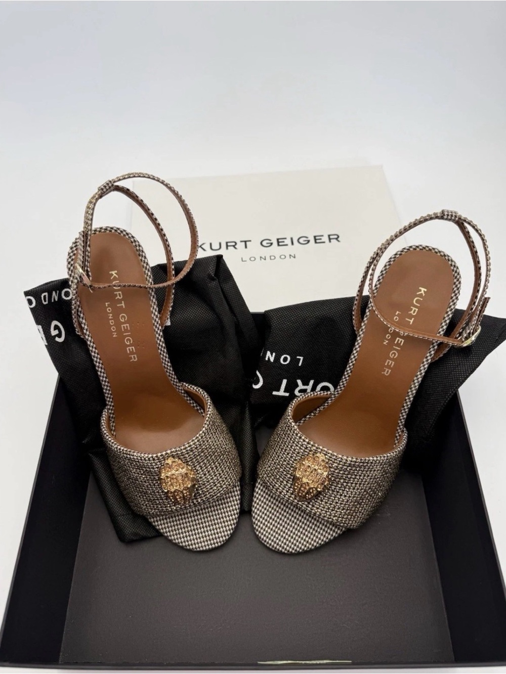 Kurt Geiger Kensington Crystal Embellished High Heel Sandals